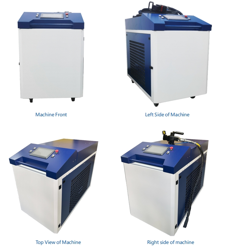 6000W continuous wave laser cleaner views
