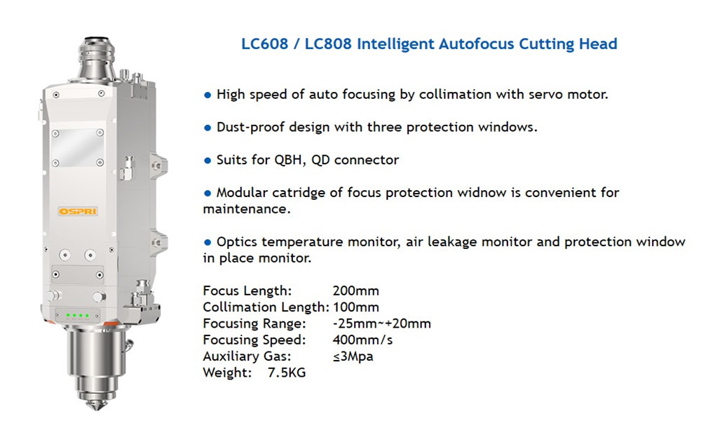 LC608 LC808 Intelligent Autofocus Cutting Head
