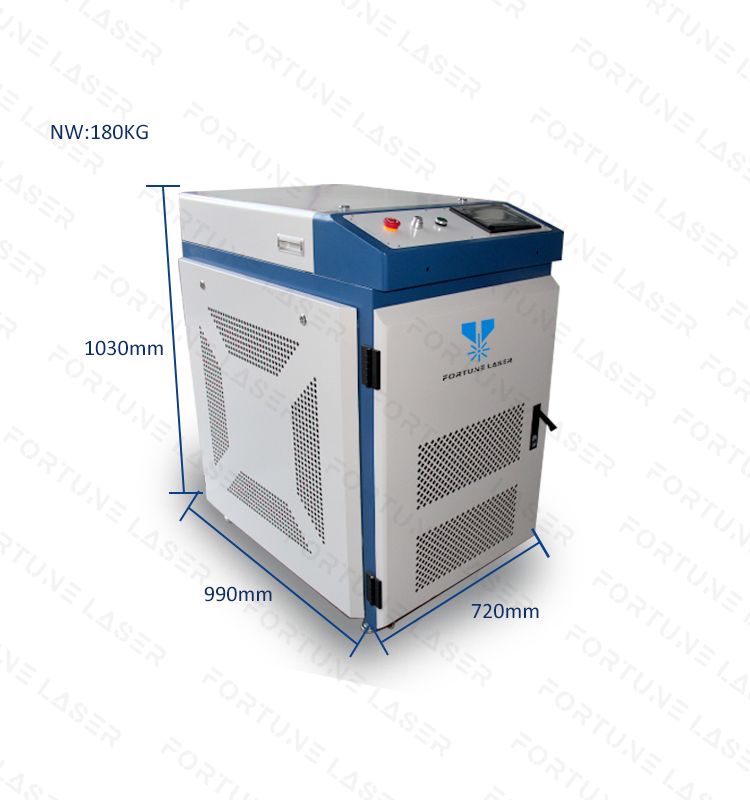 ZAC 1500W Continuous Laser Cleaning Machine 220V 1-Phase MAX Hand