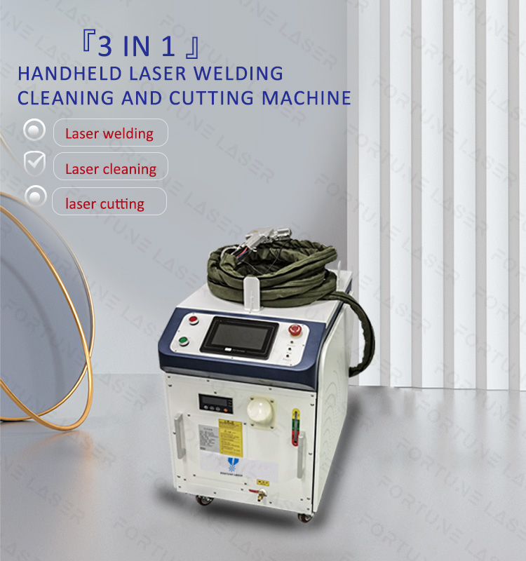 3-in-1 Laser Welding Machine soldadora laser Lazer Rust Remover Fiber Laser  Cleaning Welding Cutting Machine Lazer Welder